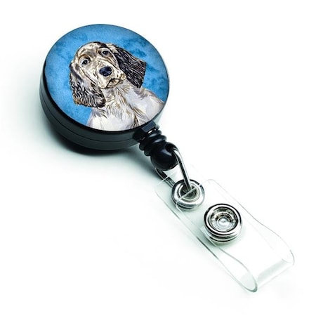 Carolines Treasures LH9367BUBR Blue English Setter Retractable Badge Reel